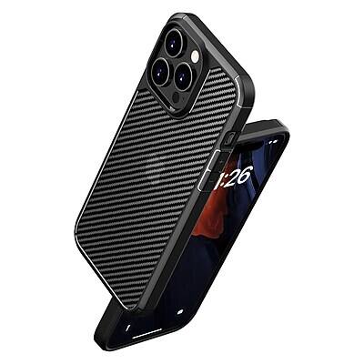 Alt View 3. SaharaCase - SaharaCase Rugged Case for iPhone 15 Pro Max with Glass Screen, Camera Protector, Shock Absorbing - Black.