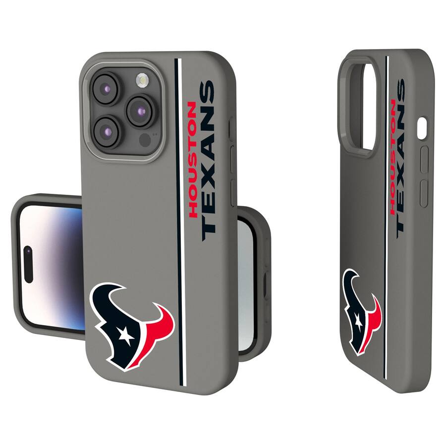 Keyscaper NFL Houston Texans iPhone Soft Touch Case 14 Pro Max Gray ...