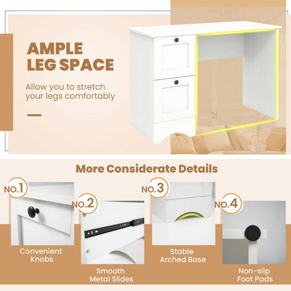 - AMPLE LEG SPACE: Allow you to stretch your legs comfortably

- More Considerate Details
  - No.1: Convenient Knobs
  - No.2: Smooth Metal Slides
  - No.3: Stable Arched Base
  - No.4: Non-slip Foot Pads
