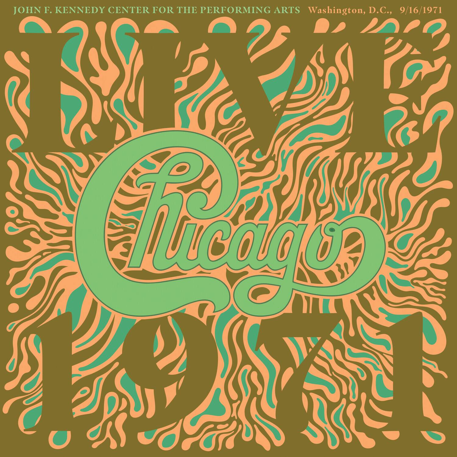 JOHN F. KENNEDY CENTER FOR THE PERFORMING ARTS  
Washington, D.C., 9/16/1971  

Chicago  
1971