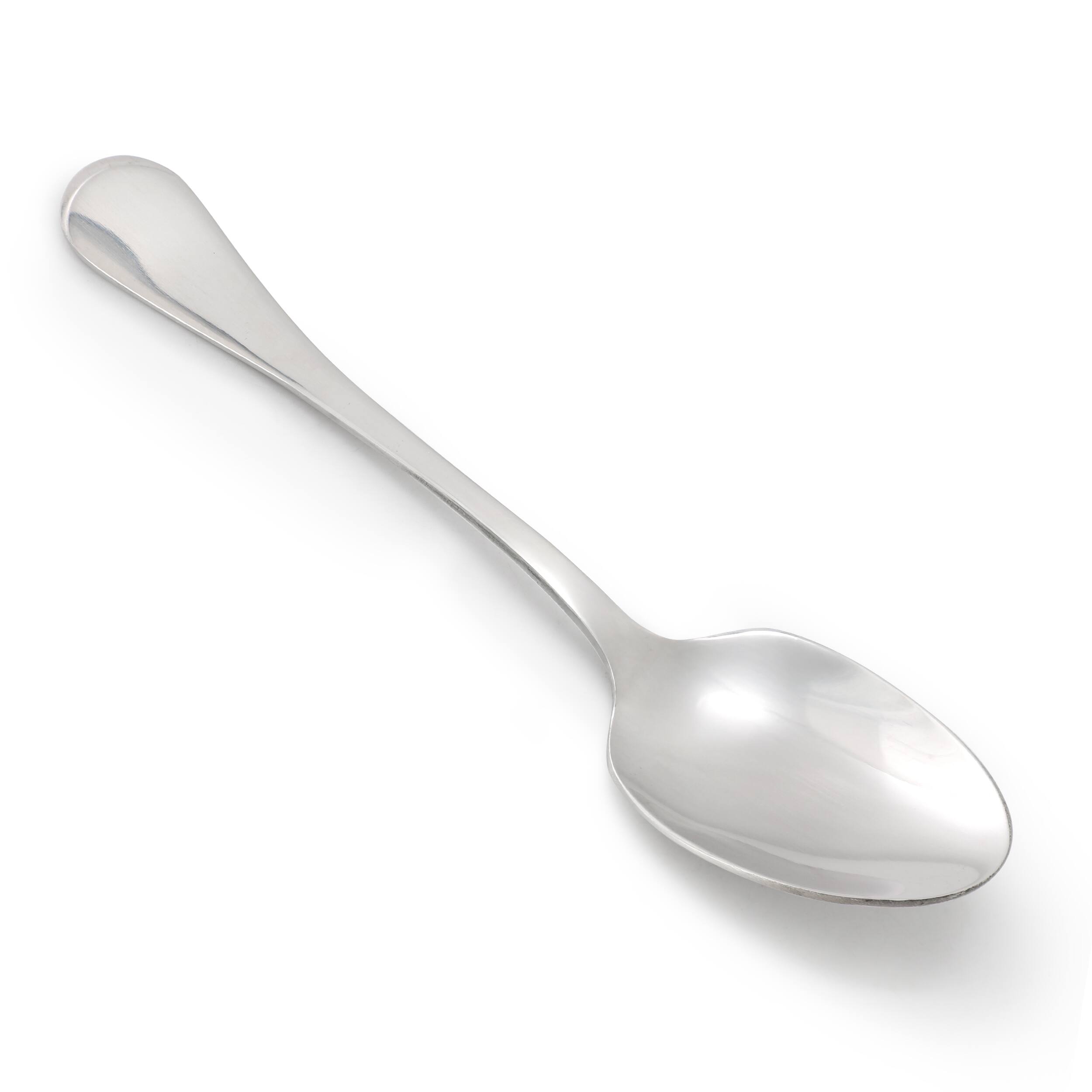 Angle. Gibson - Gibson Home Manchester 4 Piece Stainless Steel Dinner Spoon Set - Silver.