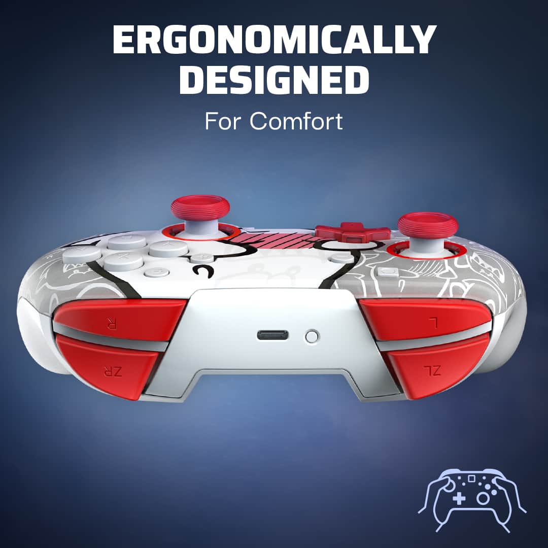 The text on the image reads "ERGONOMICALLY DESIGNED FOR COMFORT."