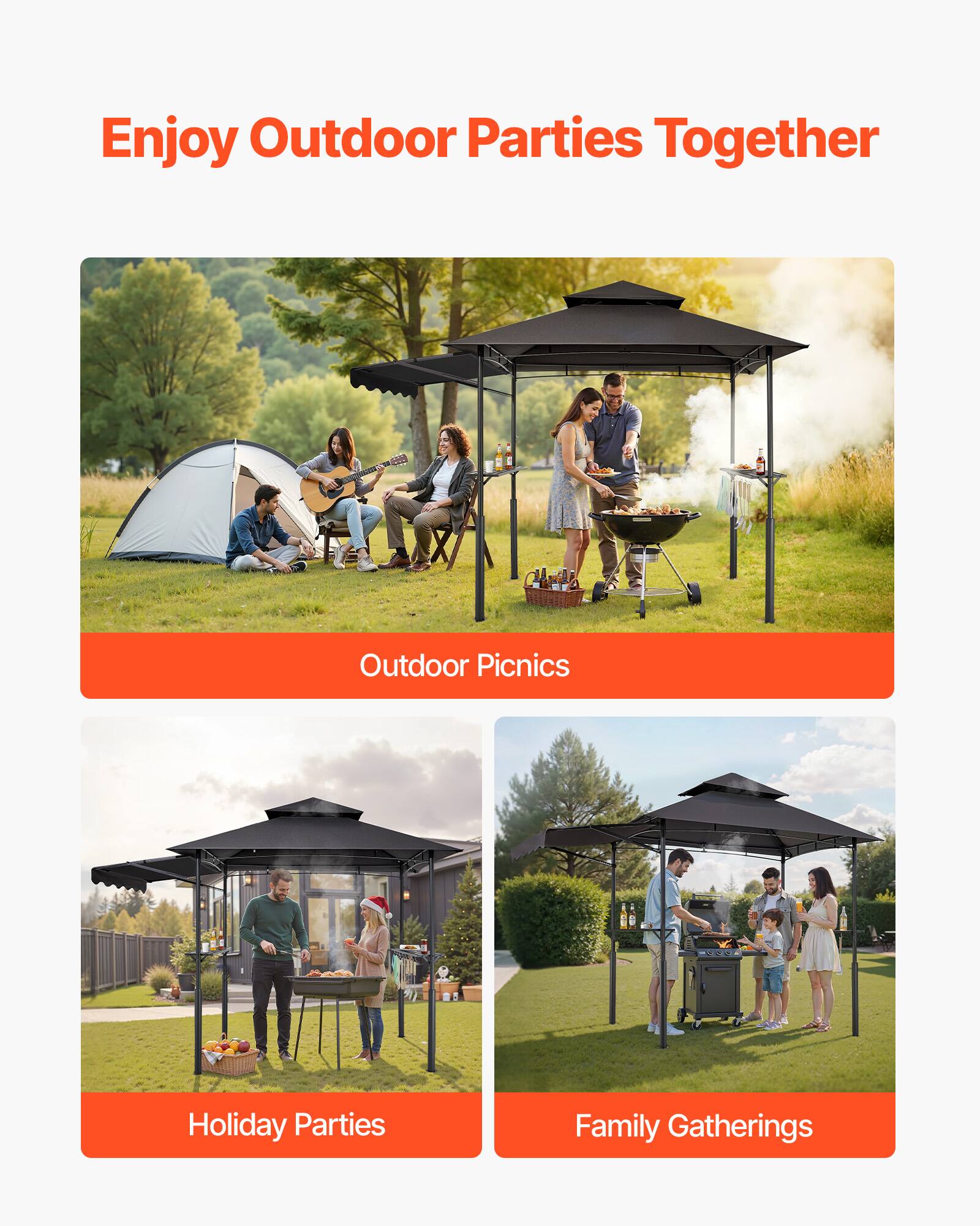 Enjoy Outdoor Parties Together

- Outdoor Picnics
- Holiday Parties
- Family Gatherings