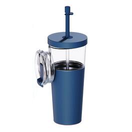 Asobu - Ict400b Marina See-through Triton Tumbler With Flexible Straw - Blue