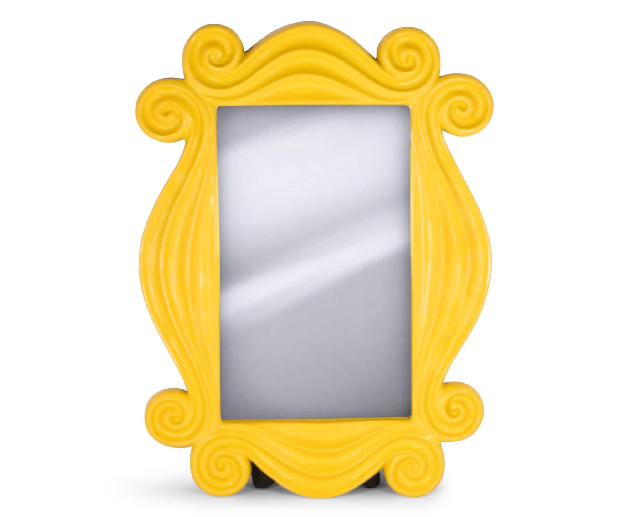 Ukonic - Friends TV Show Peephole Frame Door Mirror Replica | 15 x 11 Inches - Yellow