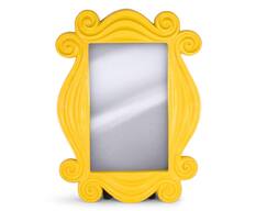 Front. Ukonic - Friends TV Show Yellow Peephole Frame Door Mirror Replica | 15 x 11 Inches - Yellow.