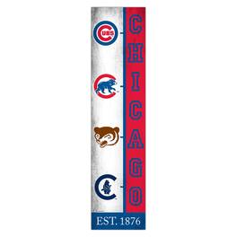 Fan Creations - Chicago Cubs 6" x 24" Progression Wood Sign - Multicolor