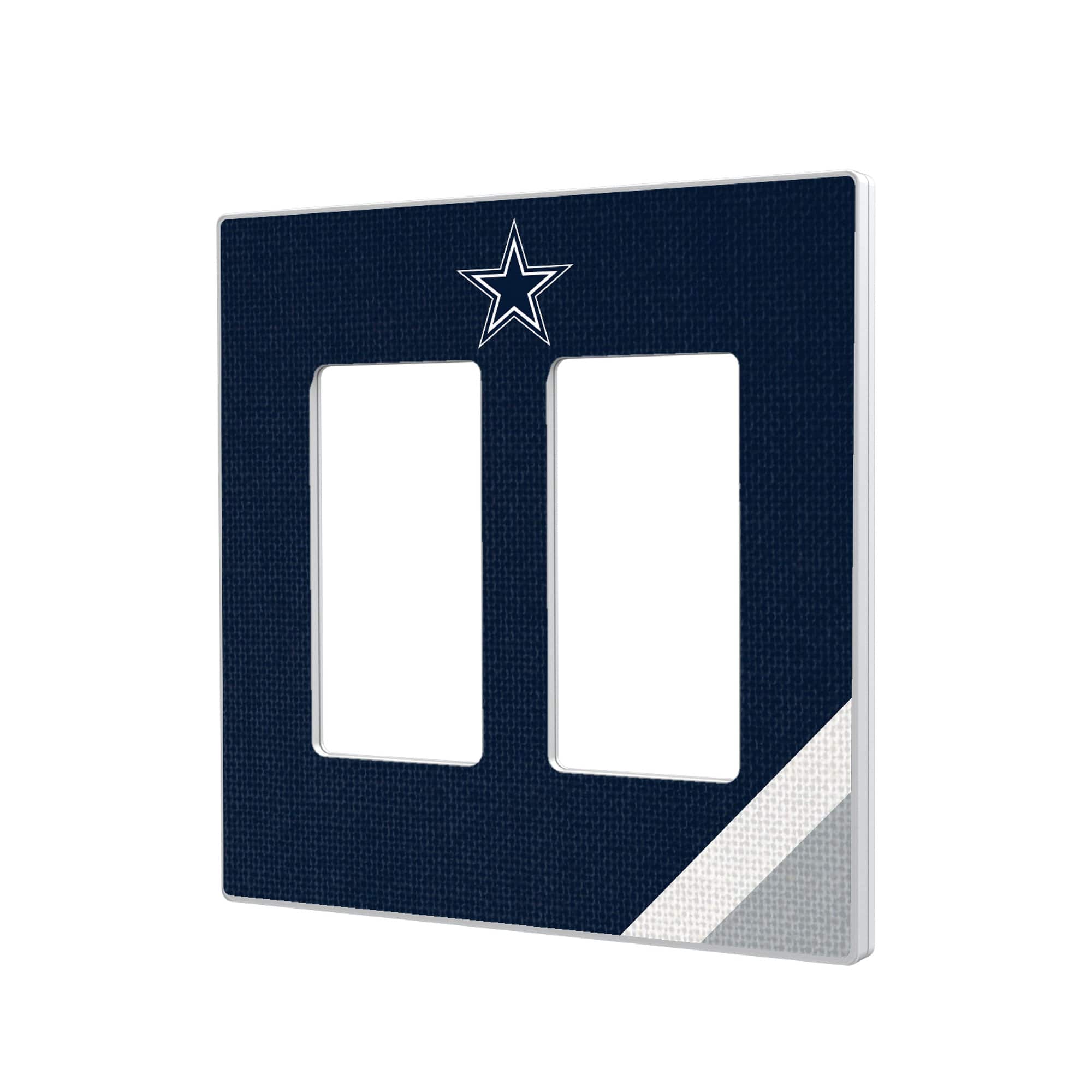 Keyscaper - Dallas Cowboys Diagonal Stripe Double Rocker Light Switch Plate - Multicolor price history on PriceWatchPro