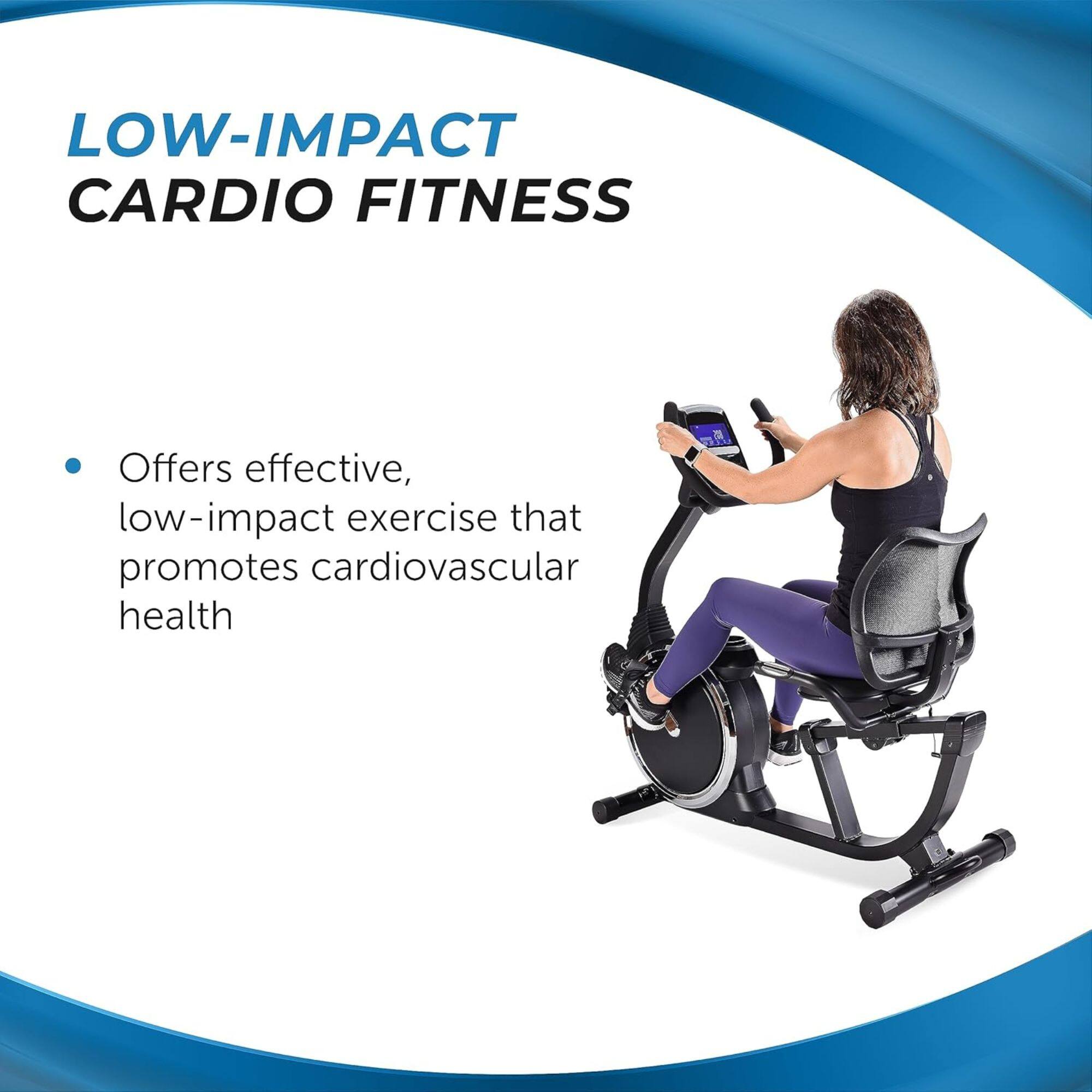 LOW-IMPACT CARDIO FITNESS

- Offers effective, low-impact exercise that promotes cardiovascular health