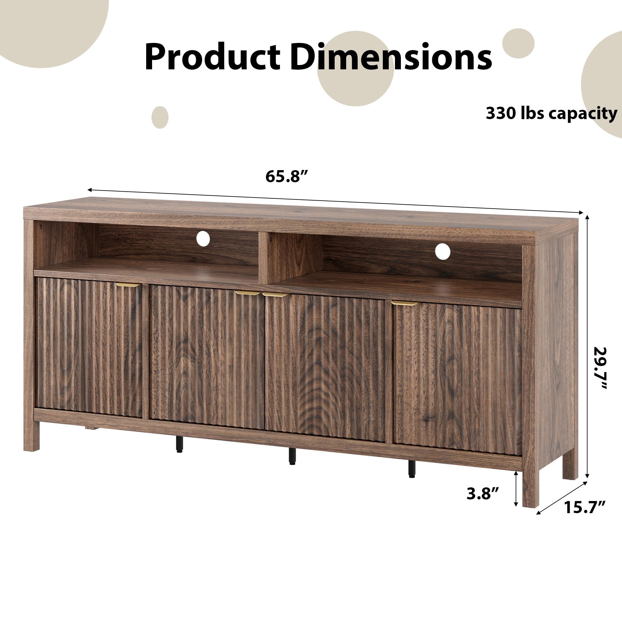 Product Dimensions  
330 lbs capacity  
65.8"  
29.7"  
3.8"  
15.7"