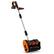 Front. Qeetex - 12Inch Electric Snow Blower, Cordless Snow Shovel for Walkway, Driveway, Sidewalk, Orange.