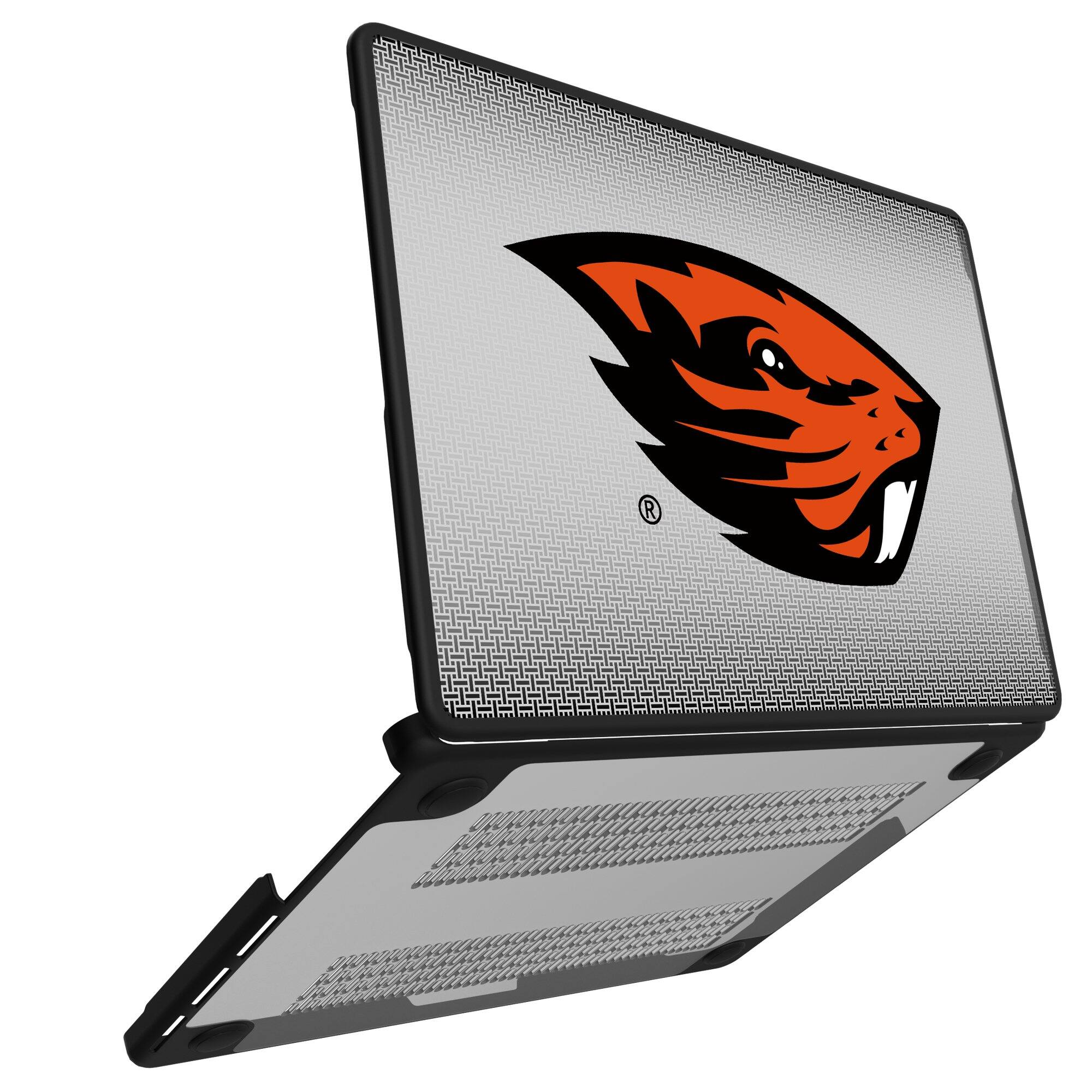 Alt View 1. Keyscaper - Oregon State Beavers Linen MacBook Case - Air 13 in - Multicolor.