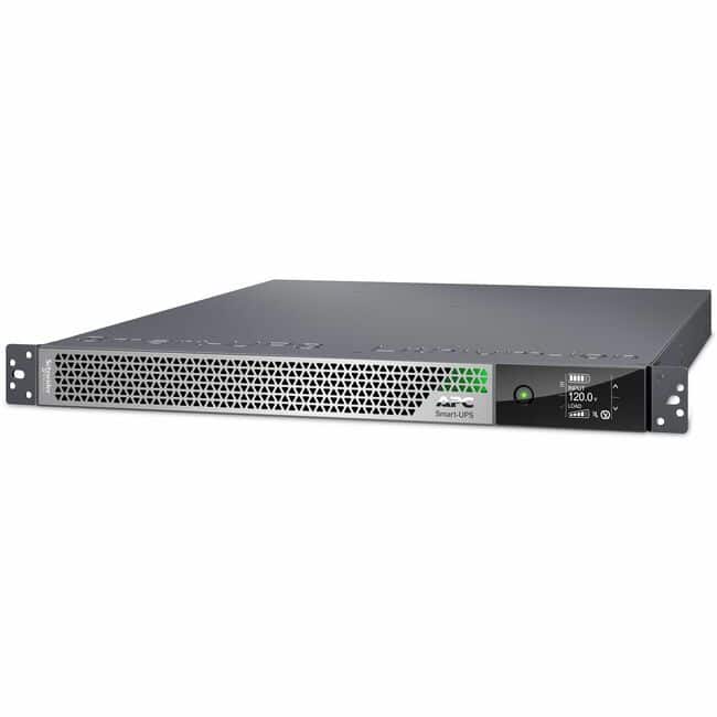 APC - Smart-UPS Ultra On-Line, 3000VA, Lithium-ion, Rack/Tower 1U, 120V, 5x 5-20R + 1x L5-30R NEMA outlets, Network Card - Silver Gray