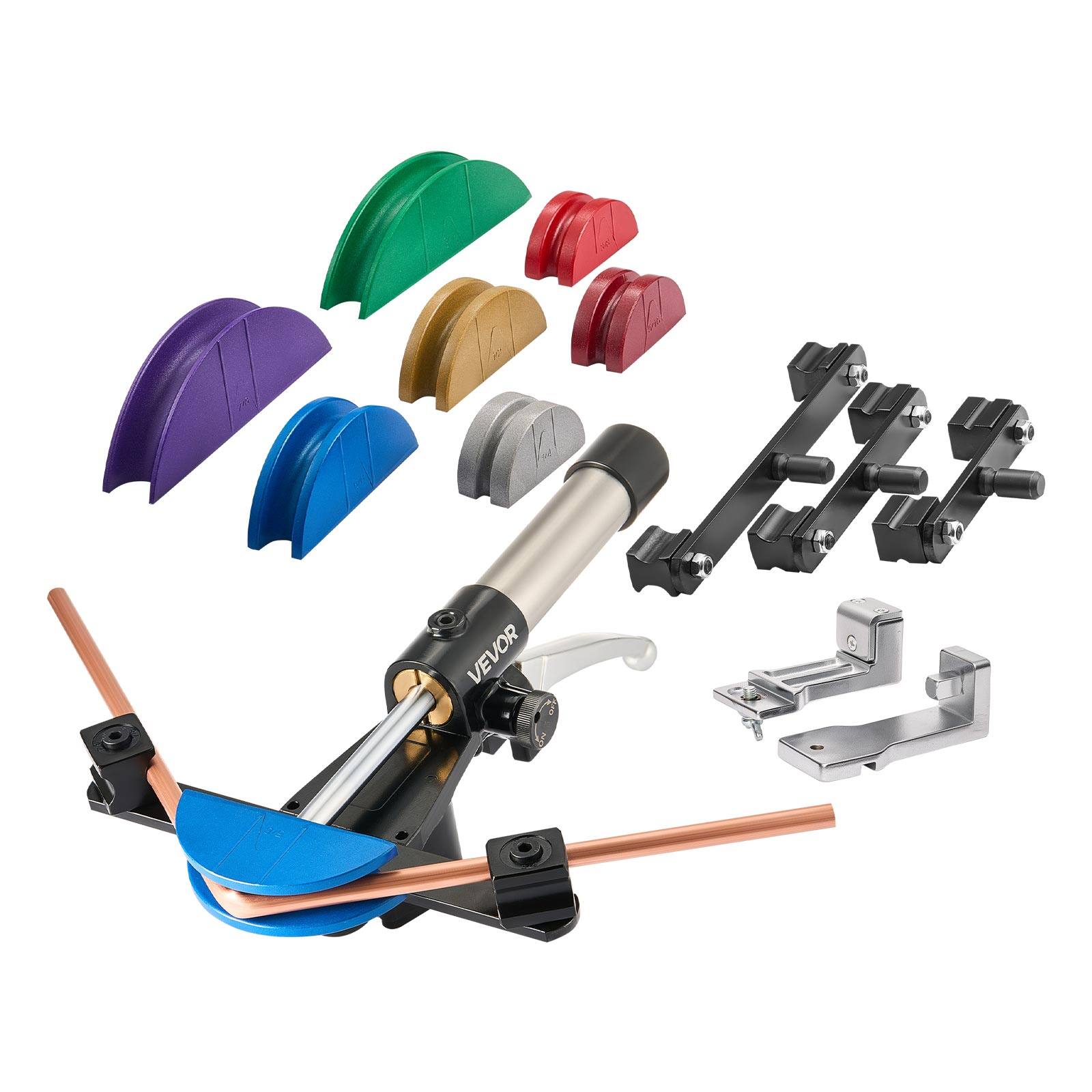 VEVOR - Hydraulic Tubing Bender Kit, 1/4 to 7/8 Inch, Copper Tube Pipe Bender, Forward/Reverse HVAC Bending Tool - Black price history on PriceWatchPro