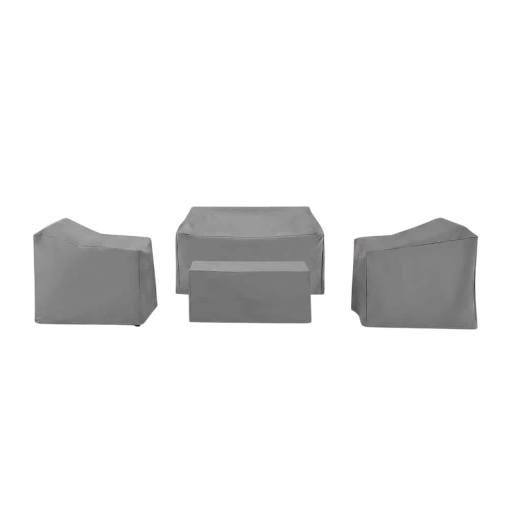 Crosley Furniture - 4Pc Outdoor Furniture Cover Set - Loveseat - Gray price history on PriceWatchPro