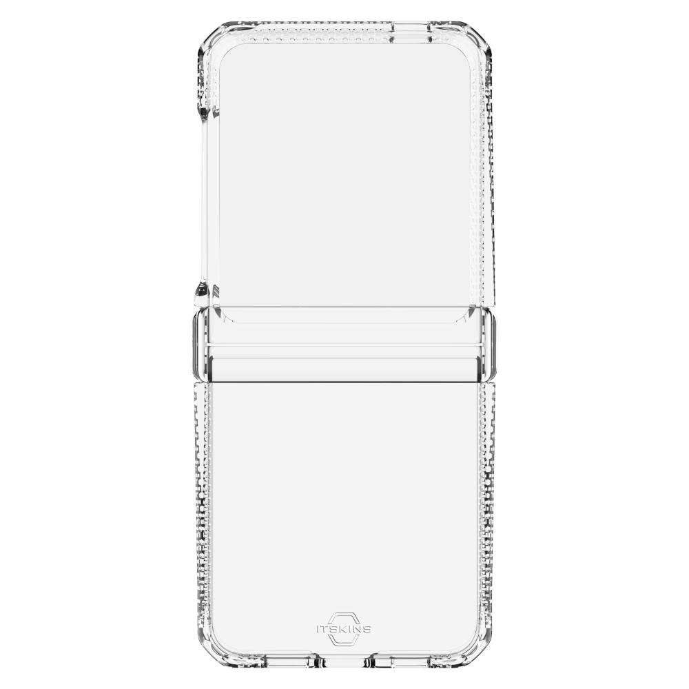 Alt View 3. Itskins - Hybrid_R Clear Hinge Case for Samsung Galaxy Z Flip6 - Hinge Protection - Clear.