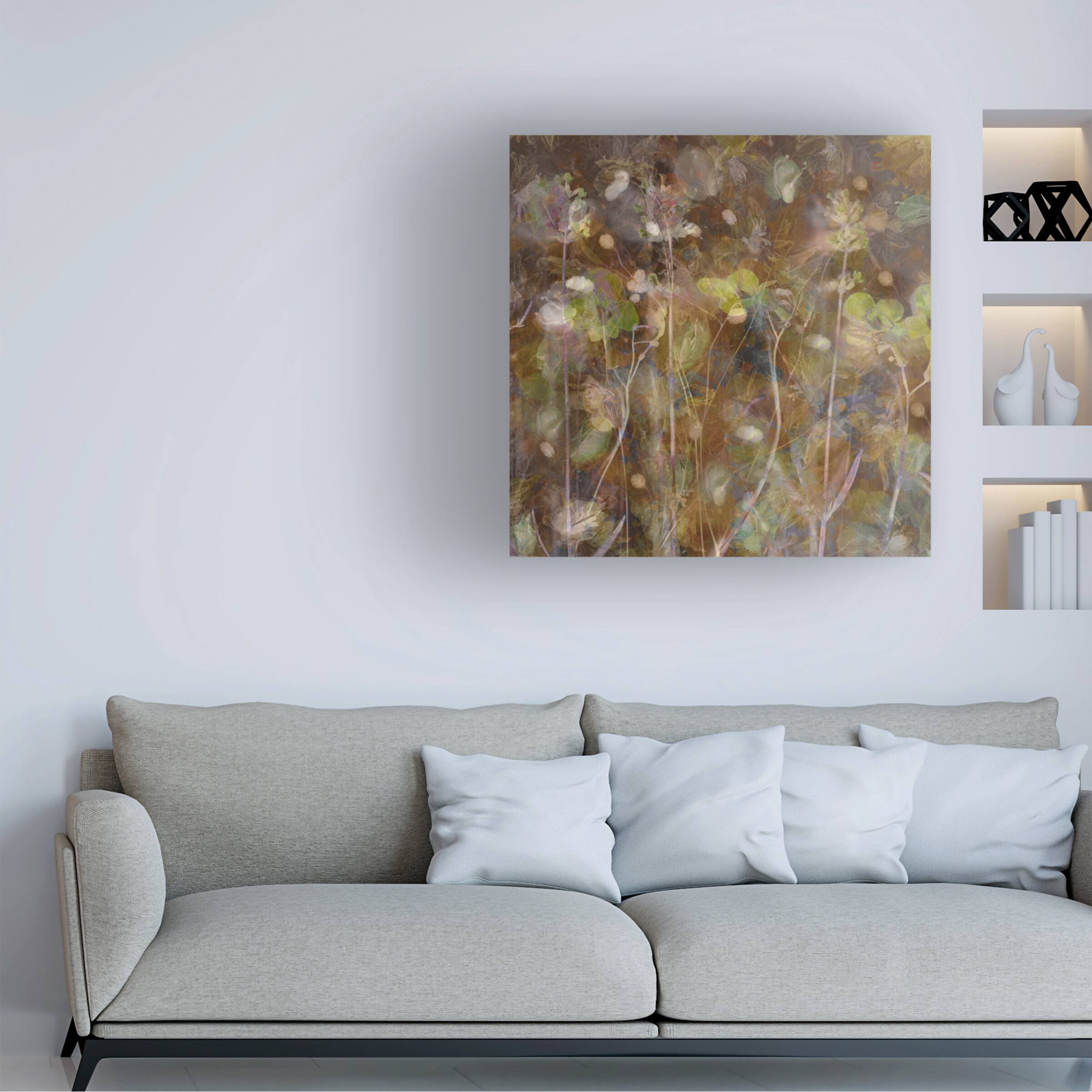 Back. Trademark Fine Art - Katarina Holmstrom Summer Pastel Canvas Art - 14 x 14 Inches - 14x14 - Multicolor.