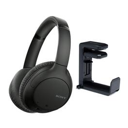 Sony - WHCH710N Wireless Bluetooth Noise Canceling Over-the-Ear Headphones Bundle - Black