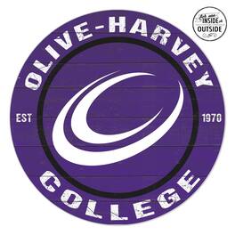 Jardine - Olive-Harvey College Panthers 20'' x 20'' Indoor/Outdoor Circle Sign - Purple