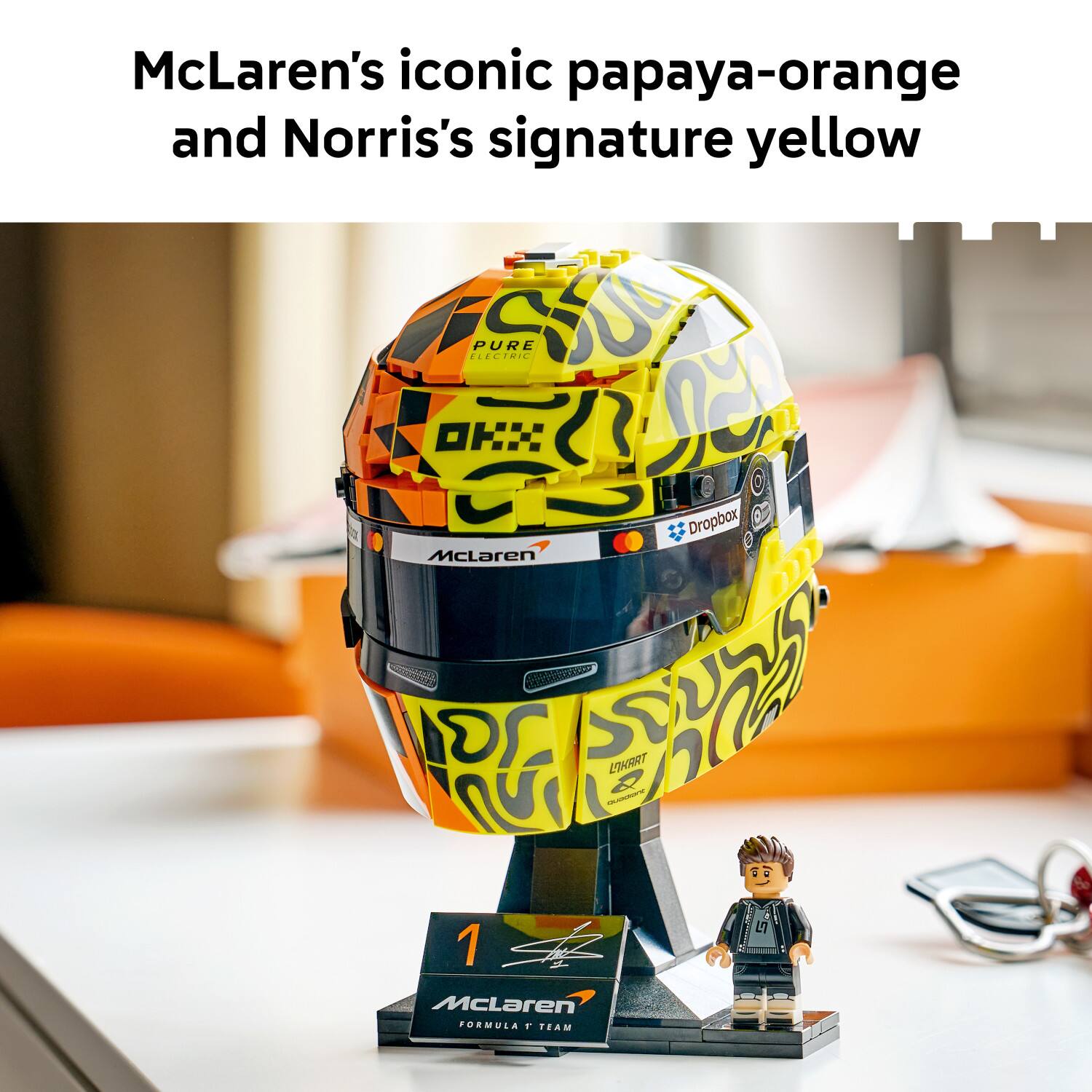 McLaren's iconic papaya-orange and Norris's signature yellow