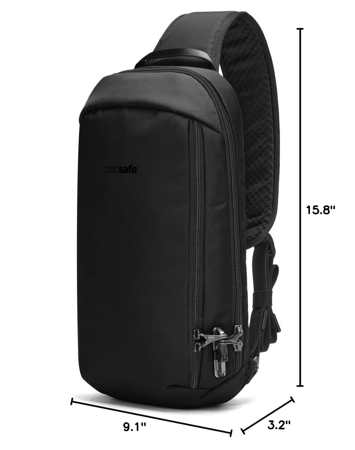 pacsafe 15.8" 9.1" 3.2"