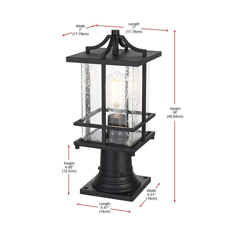 Elegant Lighting - Miller 7 inch Outdoor Pendant - Black price history on PriceWatchPro