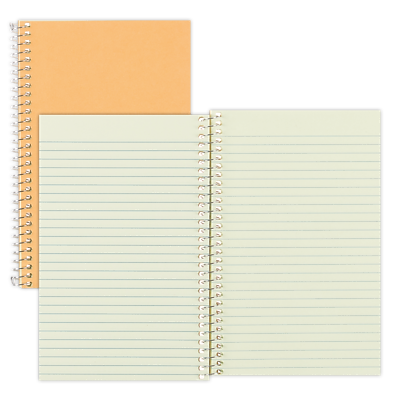 Front. Rediform - Brown Board Cover 1-Subject Notebooks, 5" x 7.75", Narrow Ruled, 80 Sheets - Brown.