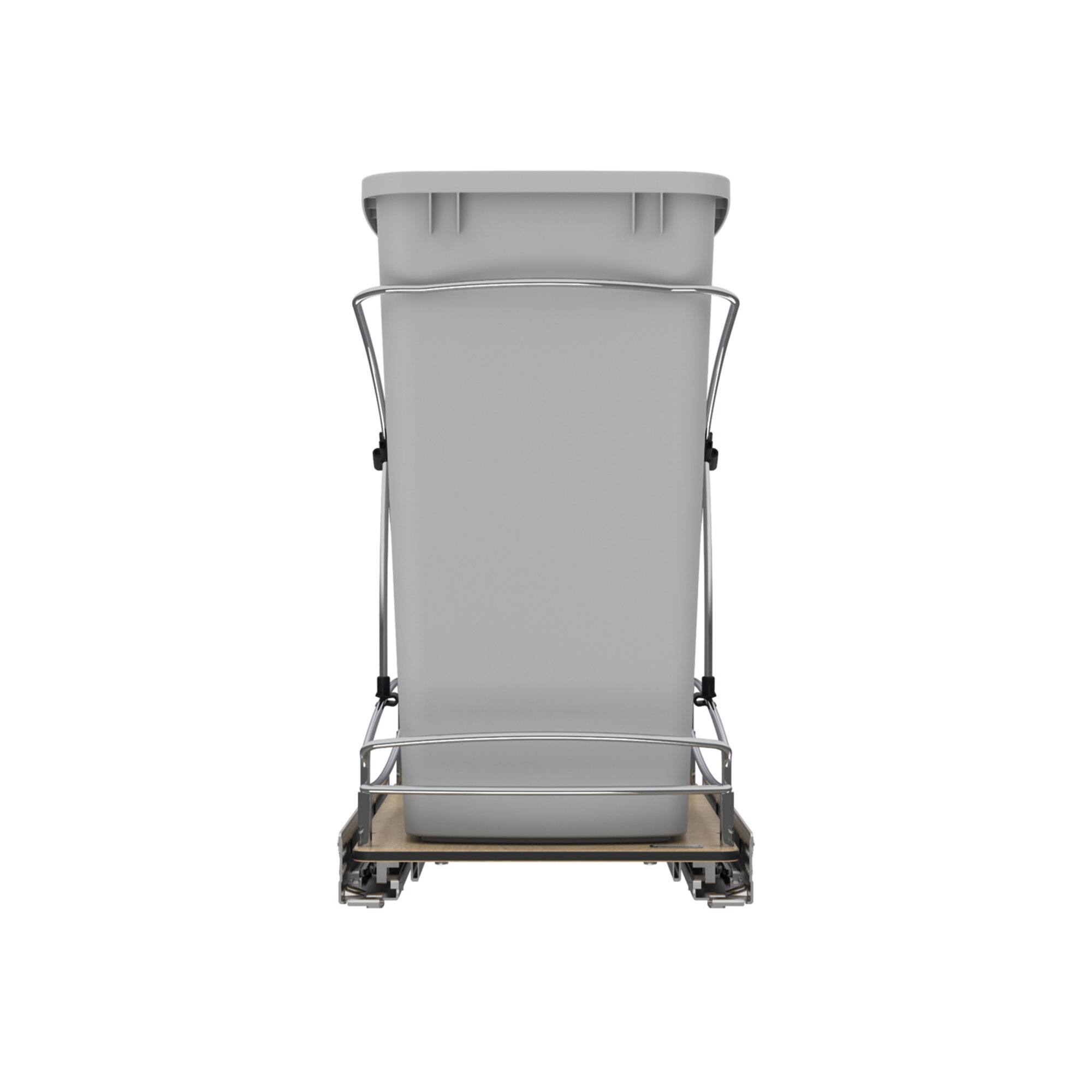 Alt View 8. Rev-A-Shelf - Rev-A-Shelf Single 35 qt. Pullout Trash Container, Gray, 54WC-1535SC-17-1 - Silver.