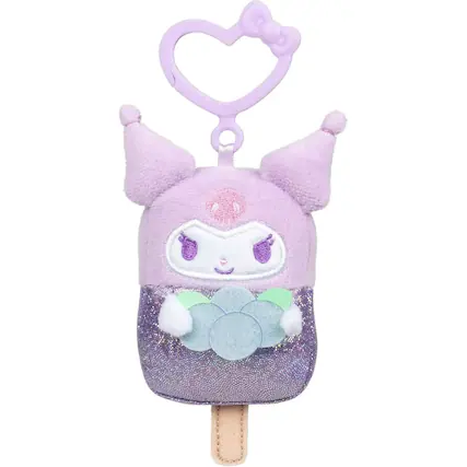 Front. Jazwares - Hello Kitty and Friends: Kuromi - 4" Clip-On Plush.