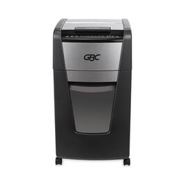 GBC - WSM1757609 AutoFeed+ 300M 300 Auto/8 Manual Sheet Capacity Micro-Cut Office Shredder - Black