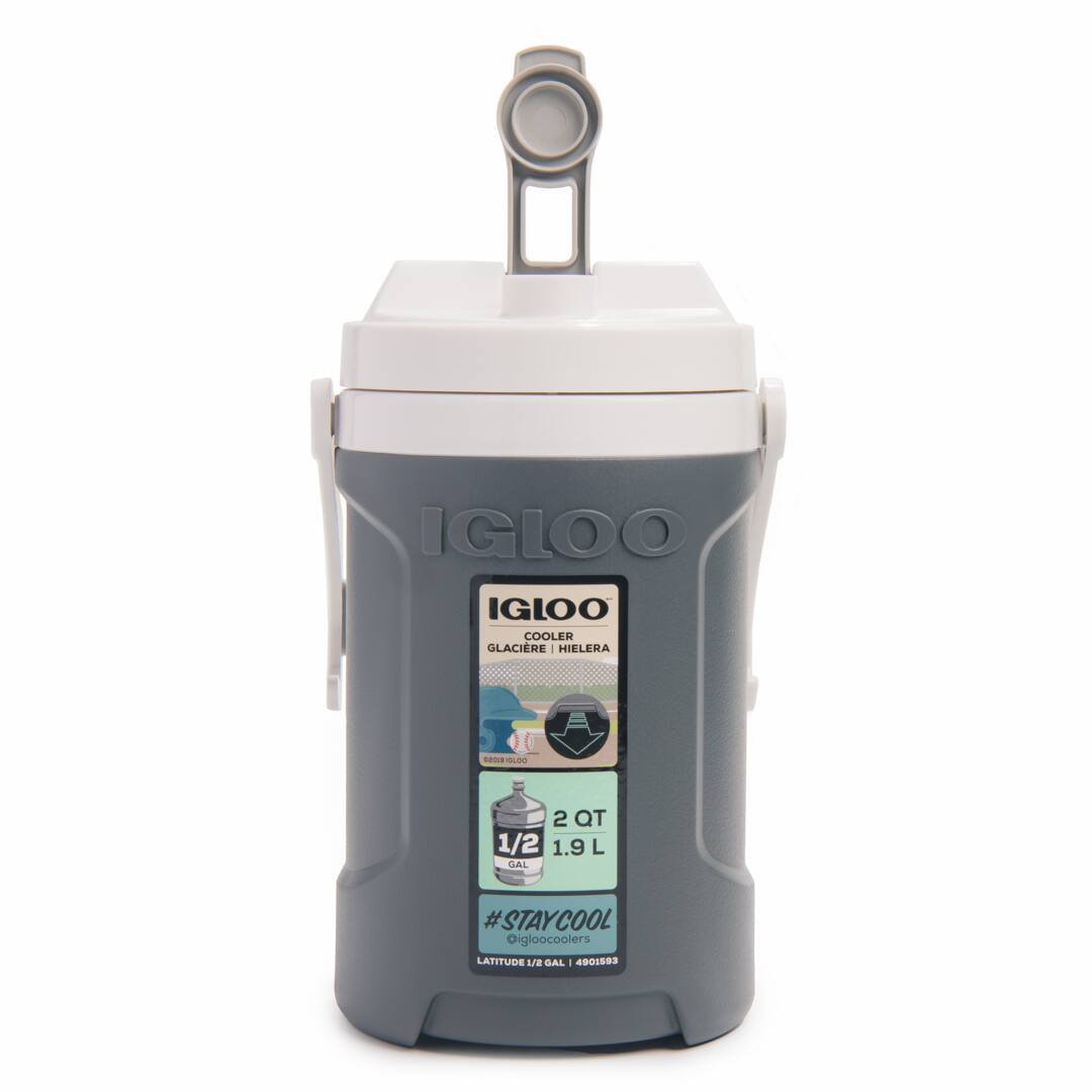 IGLOO COOLER GLACIERE I HIELERA - 1/2 GAL 2 QT 1.9 L  
#STAYCOOL  
IGLOO COOLERS LATITUDE 1/2 GAL #4901099