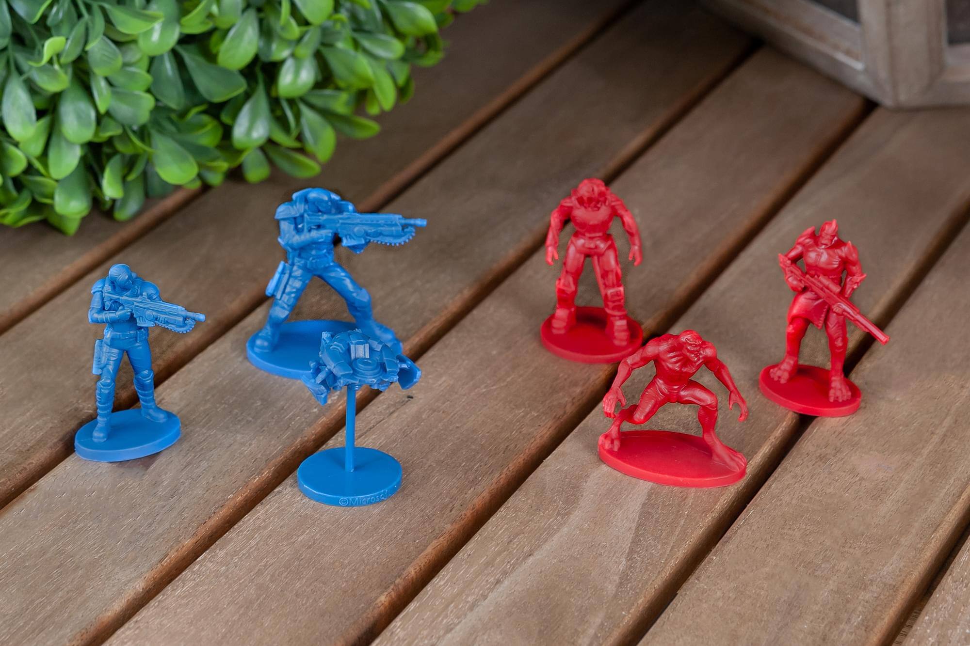 Alt View 3. Toynk - Gears 5 Nanoforce Army Builder Pack | Includes 6 Gears Of War Army-Men Figures - Blue.