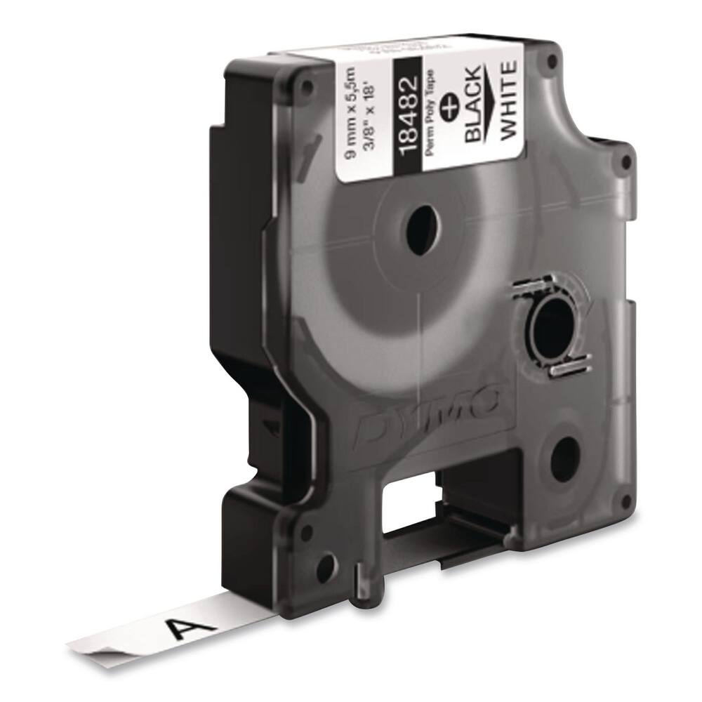 9 mm x 5 m x 18 mm  
3/8" x 18"  
18482  
Perm Poly Tape  
BLACK + WHITE  
A