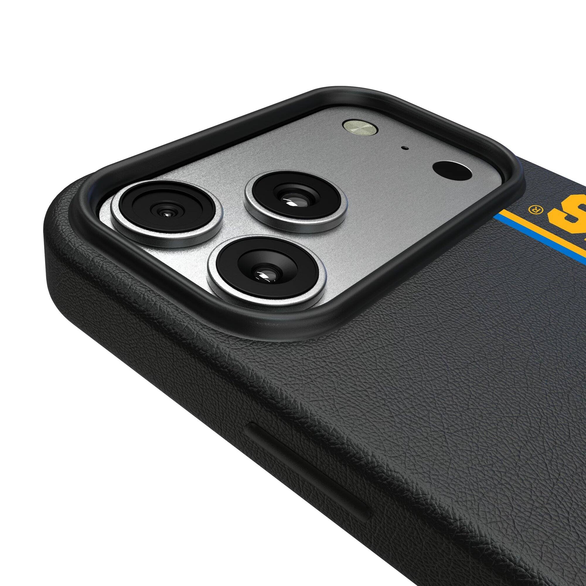Alt View 2. Keyscaper - Black St. Louis Blues Sidebar Magnetic iPhone Case - 17 - Black.