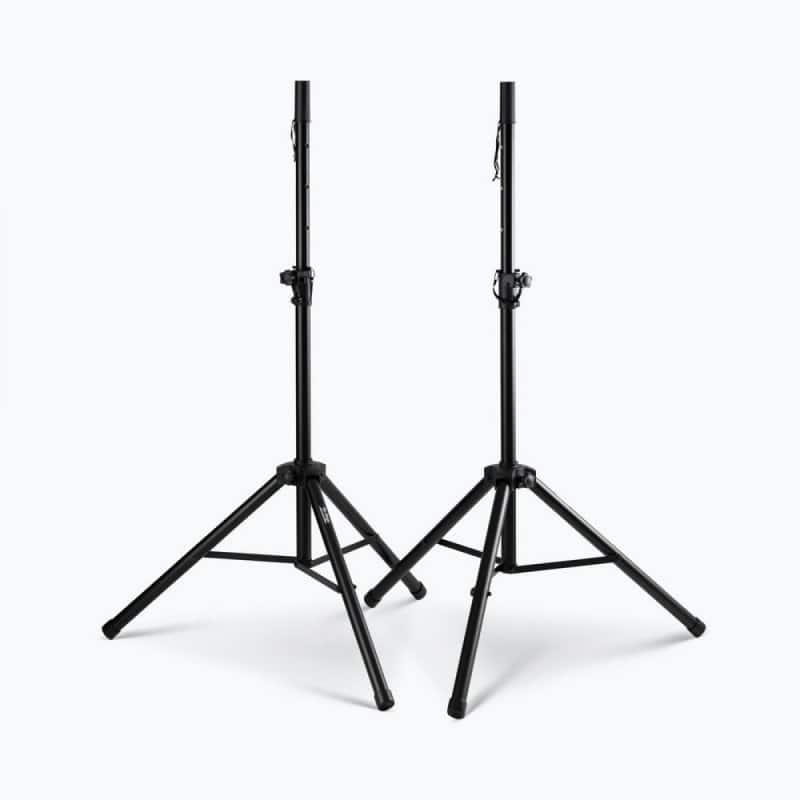 On Stage Stands - On-Stage SSP7750 Compact Speaker Stand Pack (Pair, Folding, Portable, Tripod Base, Loudspeaker Setup, Carrying Bag - Black