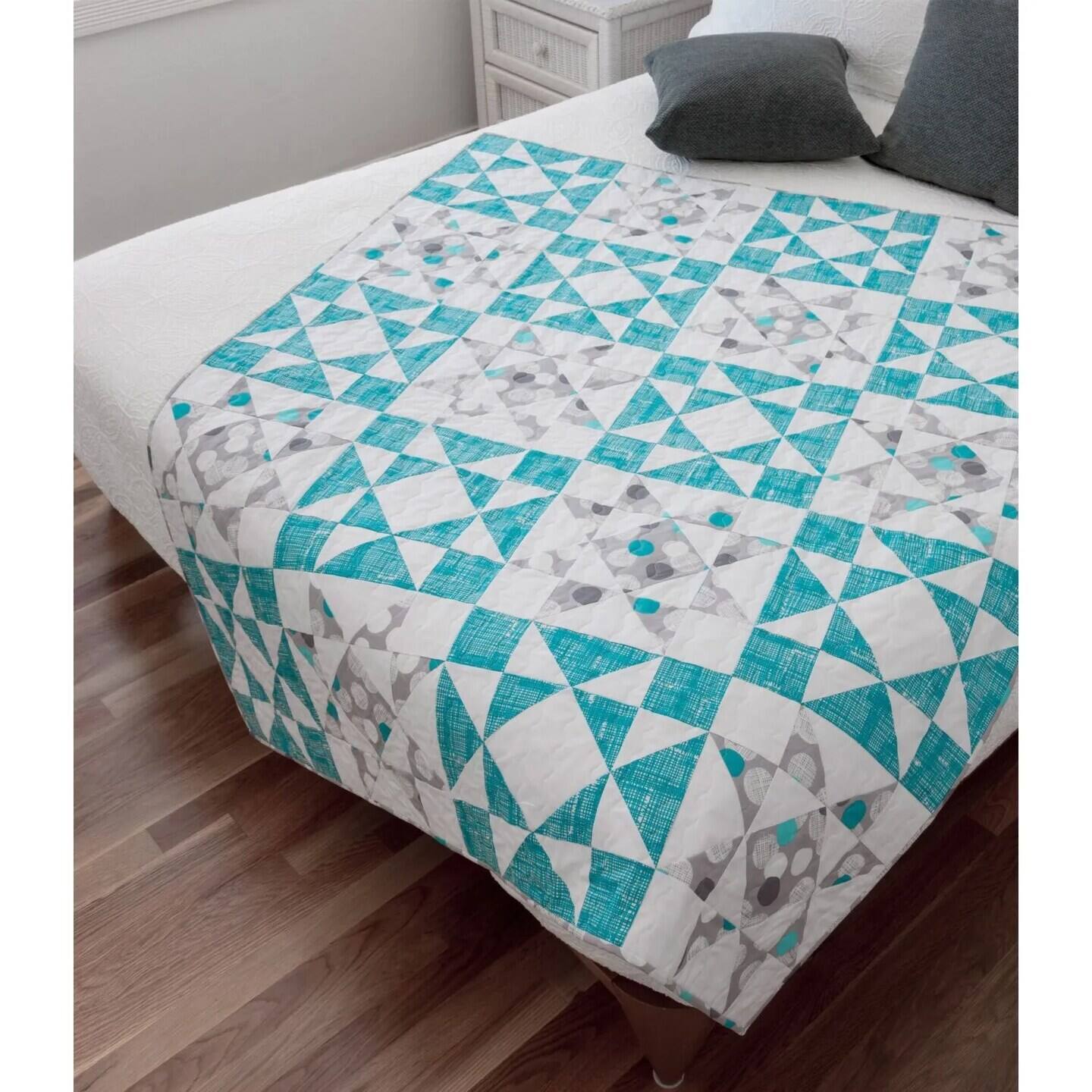 Alt View 2. AccuQuilt - GO! Fabric Cutting Dies; Square 3-1/2 inch; Quilt Block B - Pink.