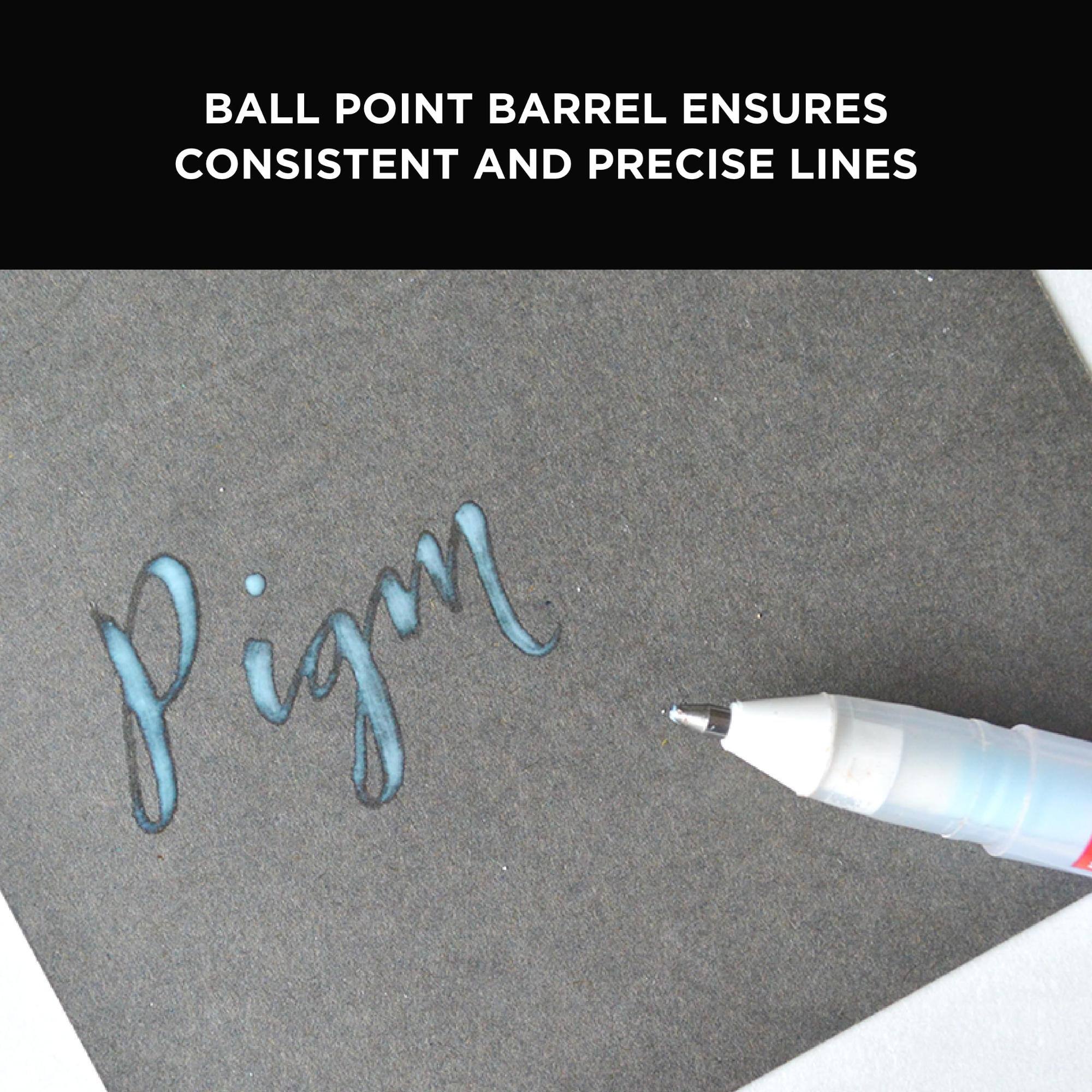 BALL POINT BARREL ENSURES CONSISTENT AND PRECISE LINES