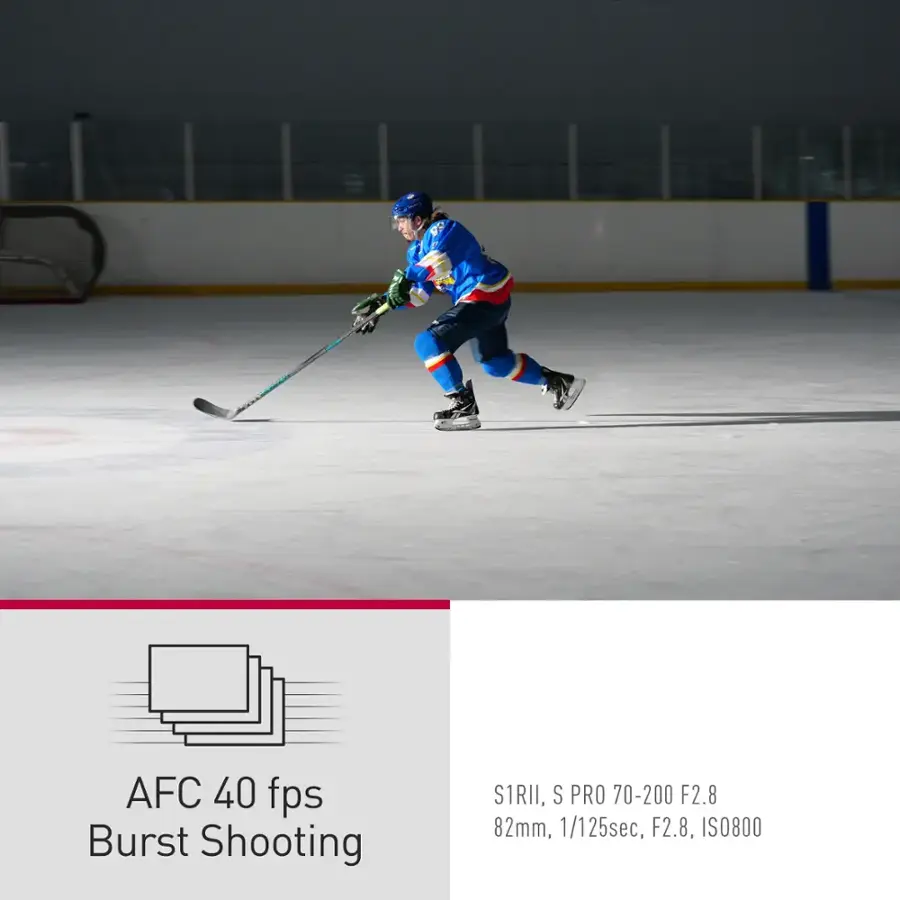 AFC 40 fps Burst Shooting S1RII, S PRO 70-200 F2.8 82mm, 1/1 1/125sec, F2.8, ISO 800