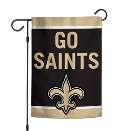 WinCraft - New Orleans Saints Team 2-Sided 12'' x 18'' Garden Flag - Multicolor