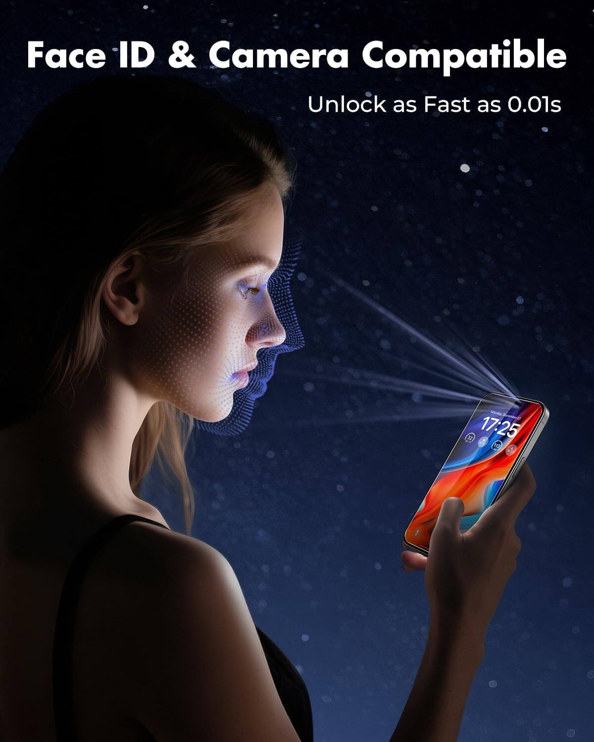 Face ID & Camera Compatible  
Unlock as Fast as 0.01s