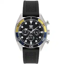 adidas - Men's Originals Fashion Edition Two Dial Watch - AOFH23003 - Black
