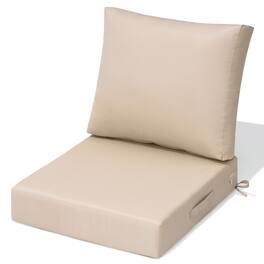 Crestlive Products - Outdoor Deep Seat Cushion Removable Cover - Beige
