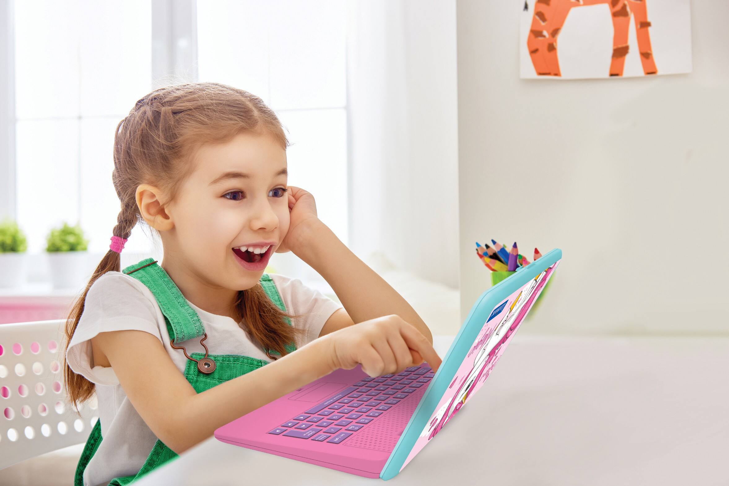 Alt View 9. Lexibook - Unicorn Bilingual Talking Educational Laptop – 124 Activities.
