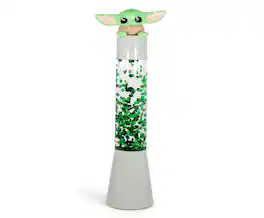 Ukonic - Star Wars: The Mandalorian, The Child 14-Inch 3D Top Glitter Motion Lamp Light - Green