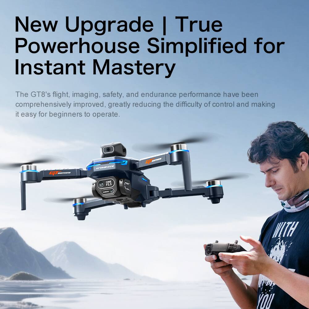 New Upgrade | True Powerhouse Simplified for Instant Mastery

The GT8's flight, imaging, safety, and endurance performance have been comprehensively improved, greatly reducing the difficulty of control and making it easy for beginners to operate.

4 - EP - CINE F2.5 - WITH YOU