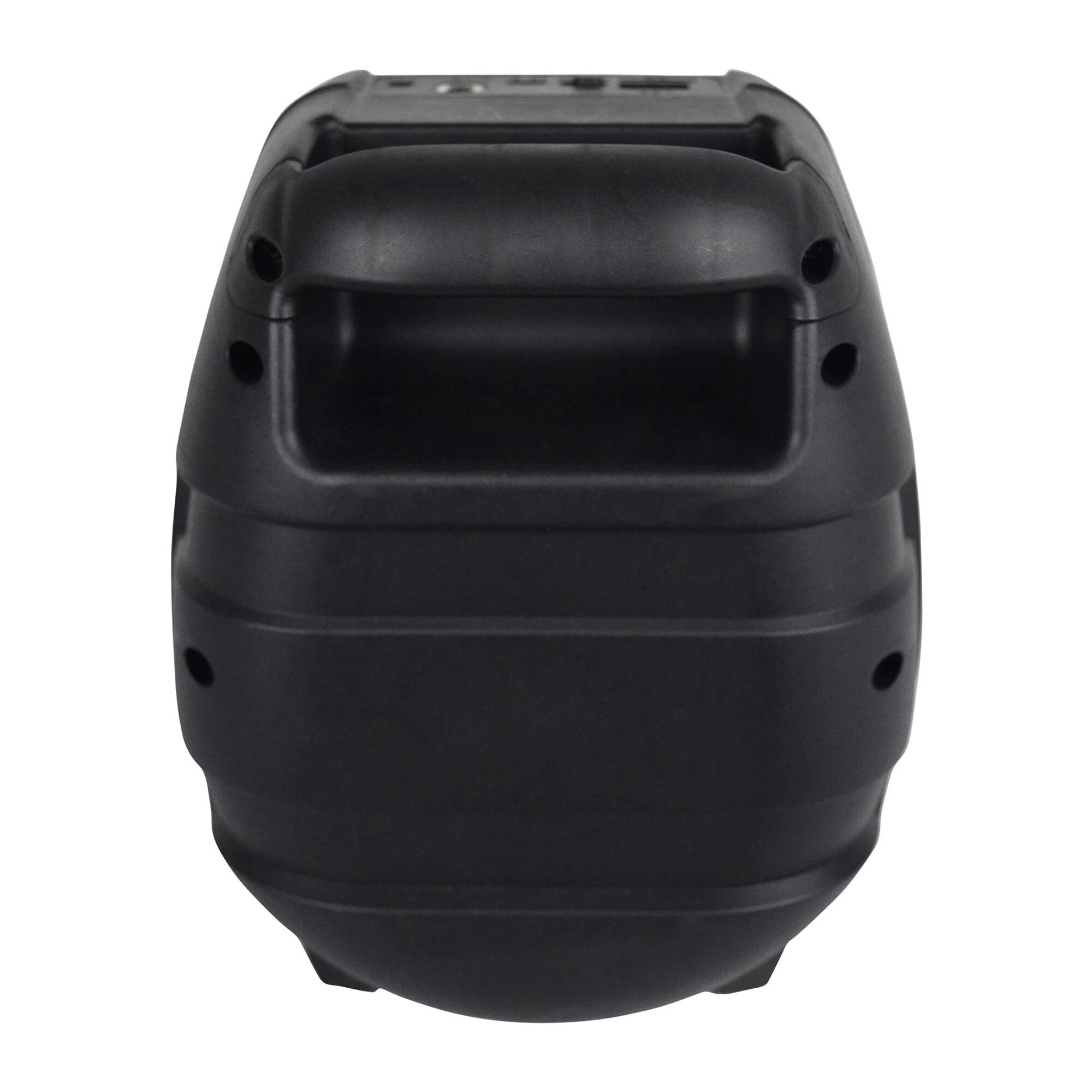 Alt View 2. Supersonic - 4" Bluetooth TWS Party Speaker with LED Lights & Multi-Connectivity - Black.