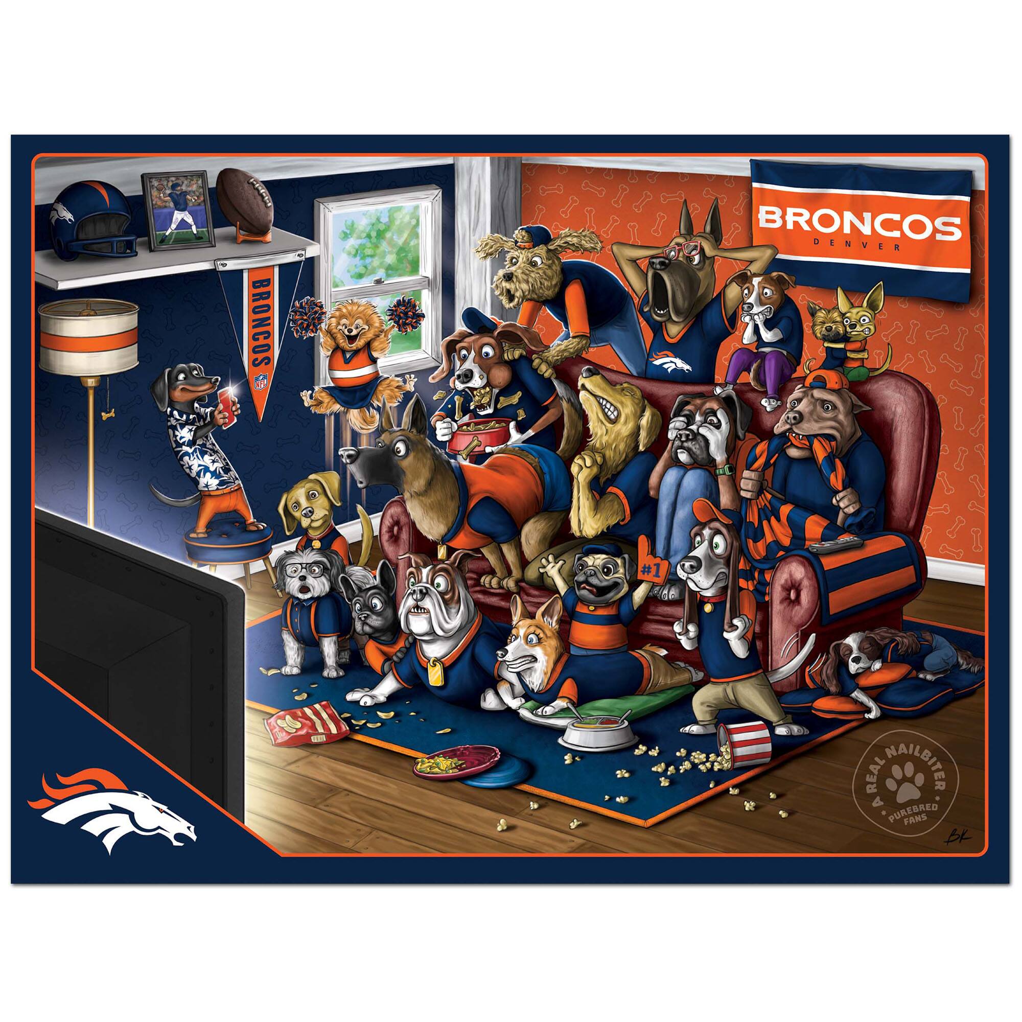 BRONCOS 2 BRONCOS DENVER #1  
REAL NAILBITER  
PUREGKED FANS