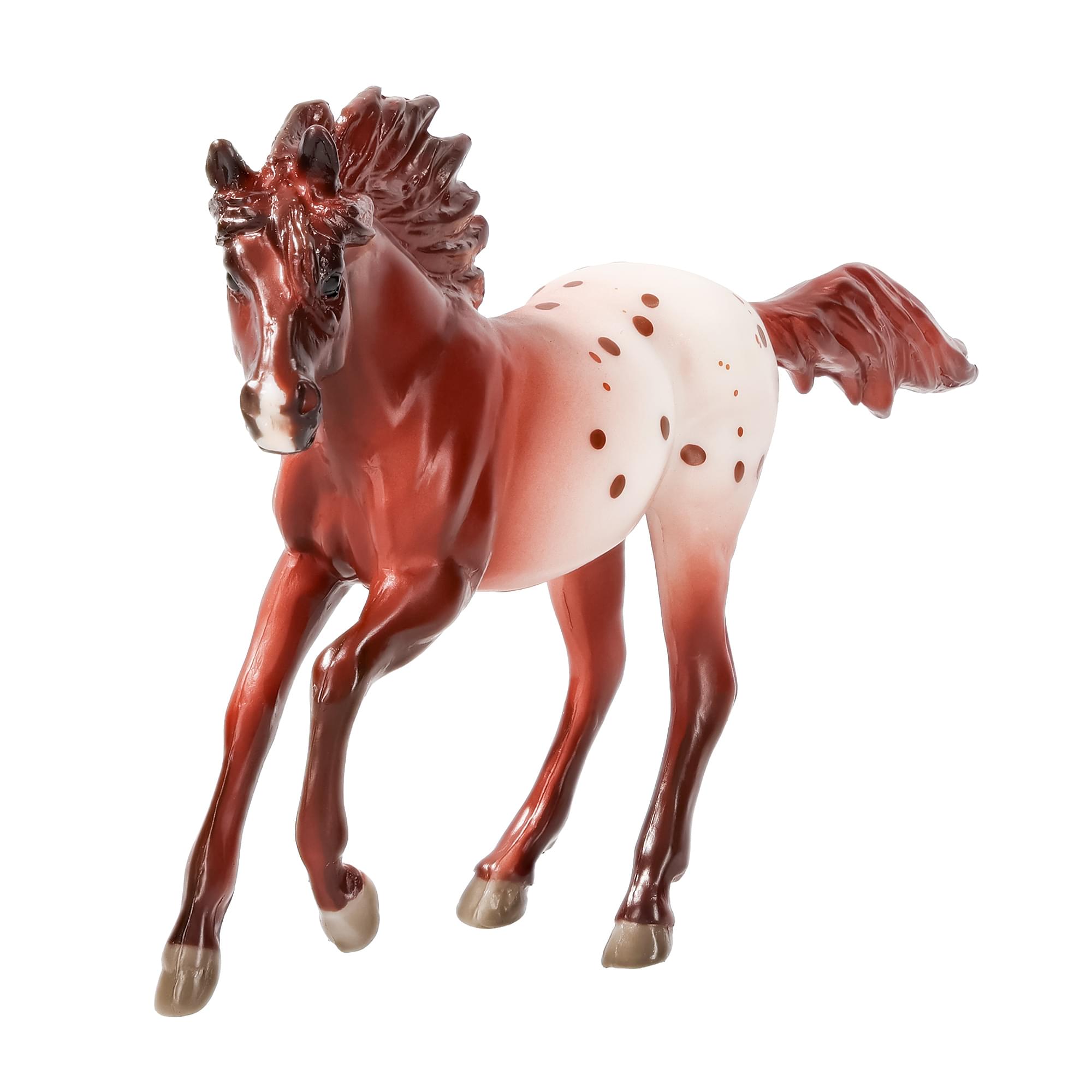 Front. Breyer - Breyer Stablemates Horse Crazy 1:32 Scale Model Horse | Appaloosa - Purple.