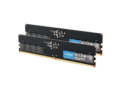 Crucial 128GB (2 x 64GB) DDR5 5600 (PC5 44800) Memory (Desktop Crucial 128GB (2 x 64GB) DDR5 5600 (PC5 44800) Memory (Desktop
