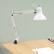 Alt View Zoom 12. Studio Designs - Swing Arm Clamp Lamp with LED Bulb - White.